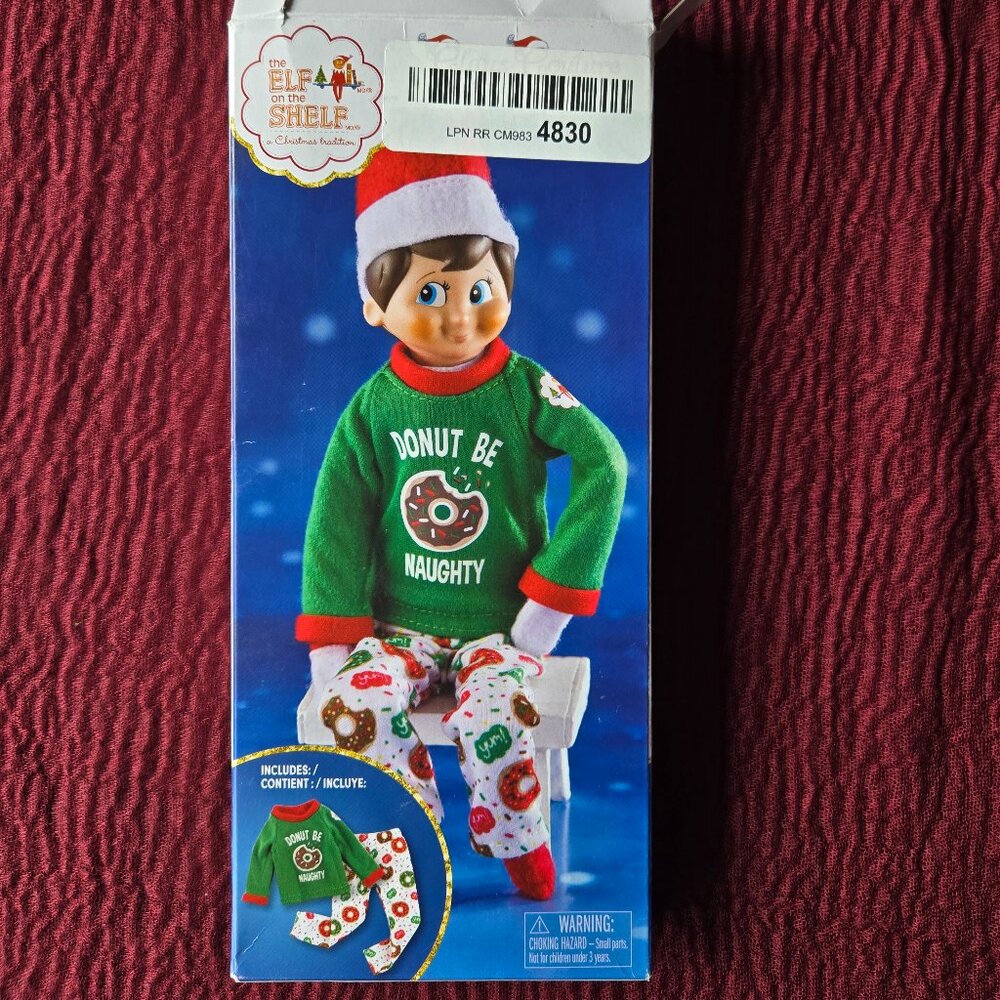 Elf on the Shelf Donut Be Naughty Doll 2 Piece Set for Christmas Memories (NWT)